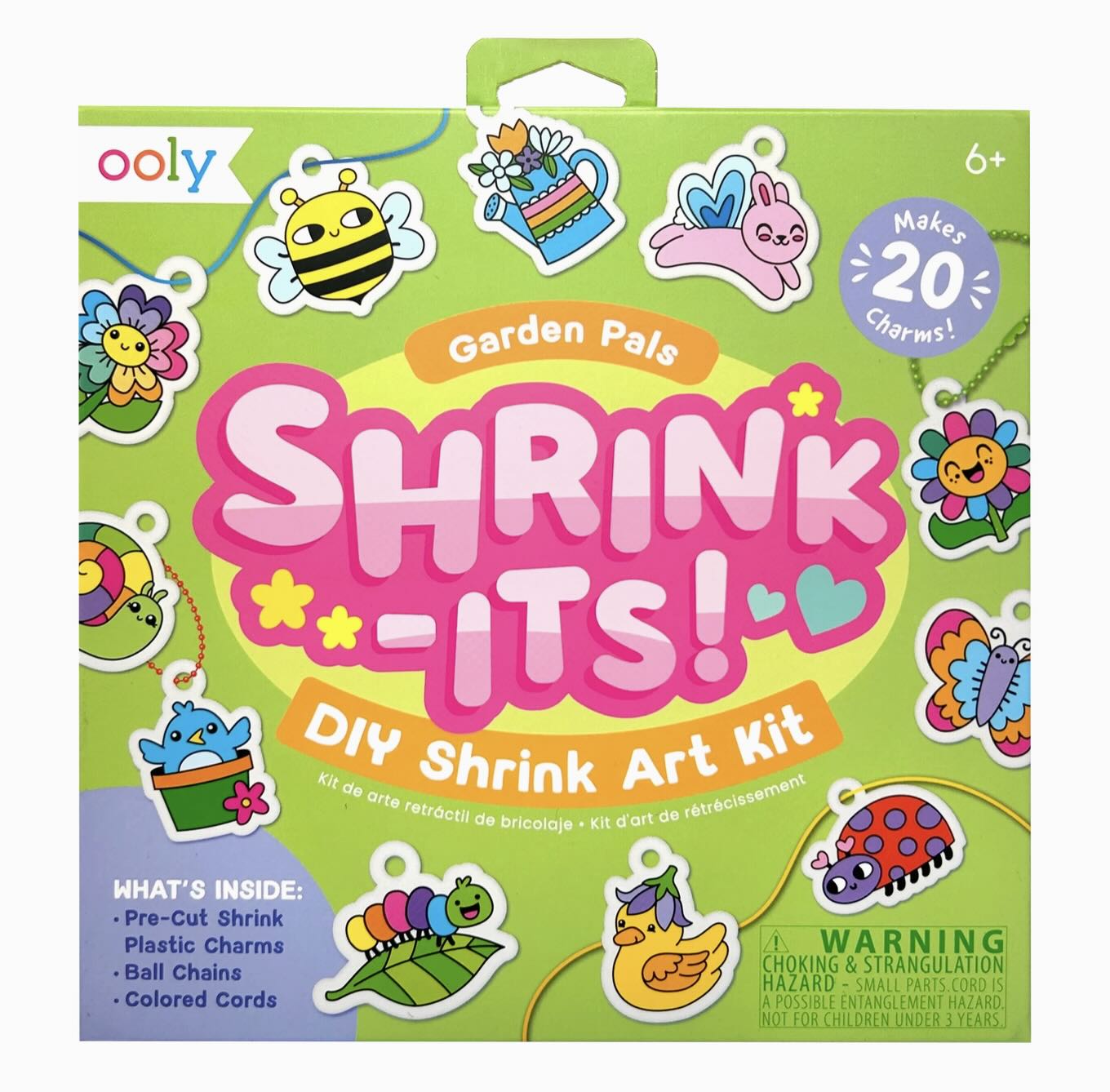 Ooly - Shrink-Its! D.I.Y. Skrink Art Kit (Garden Pals)