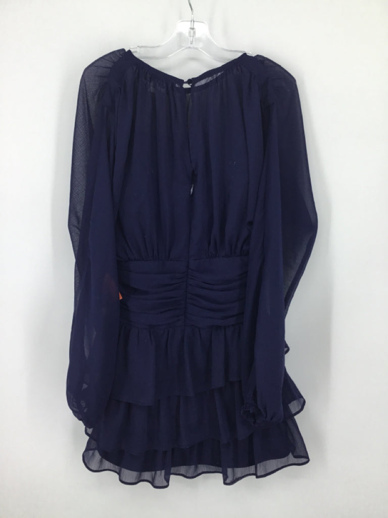Katie J Child Size 12 Navy Dress - girls