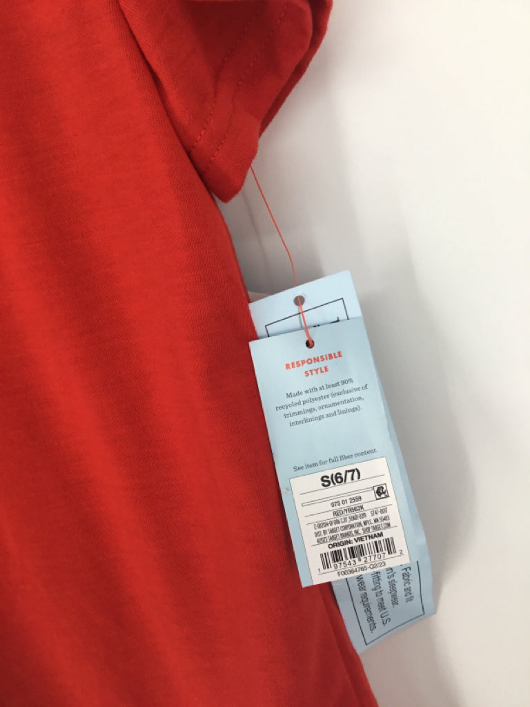 Cat & Jack Child Size 6 Red Christmas Pajamas