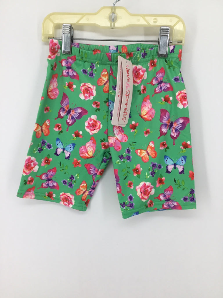 Love & Sprinkles Child Size 7 Green Shorts - girls