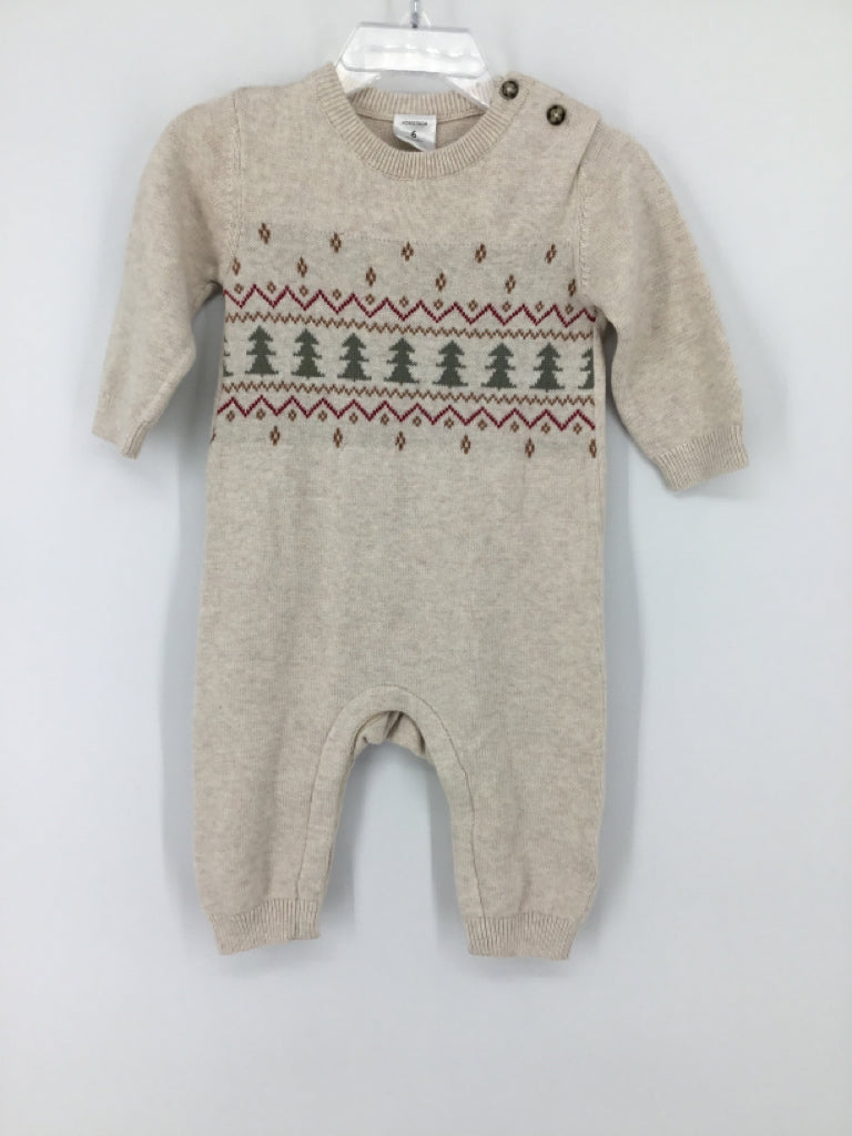 Nordstrom Child Size 6 Months Tan Print Outfit - boys