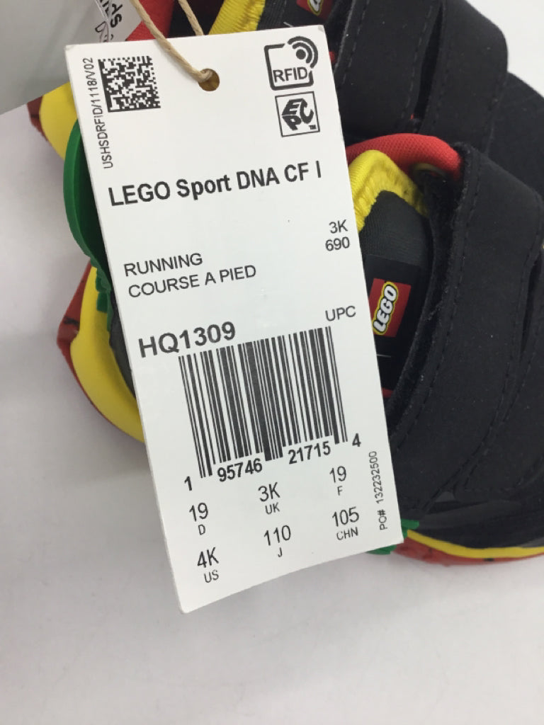 Adidas Child Size 4 Toddler Black Sneakers