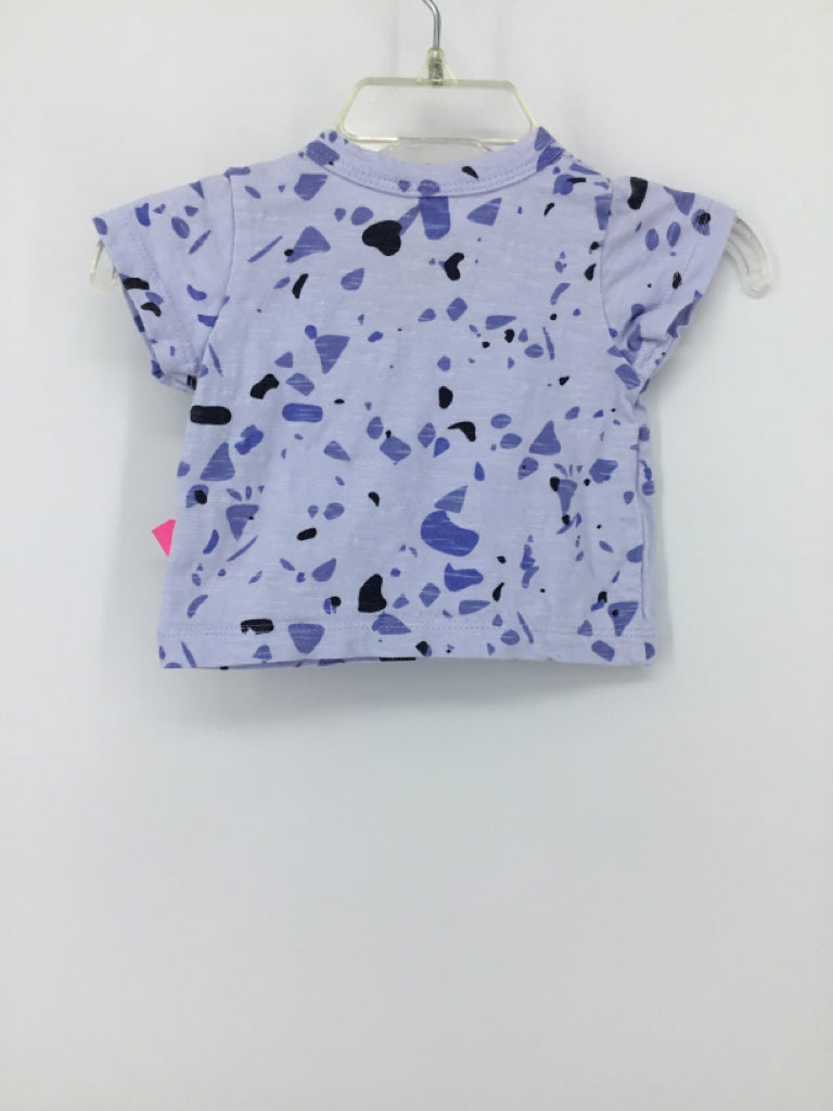 Monica + Andy Child Size 0-3 Months Blue T-shirt - girls
