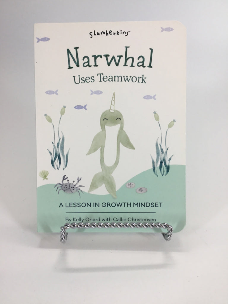 Slumberkins Narwhal Uses Teamwork Board Book
