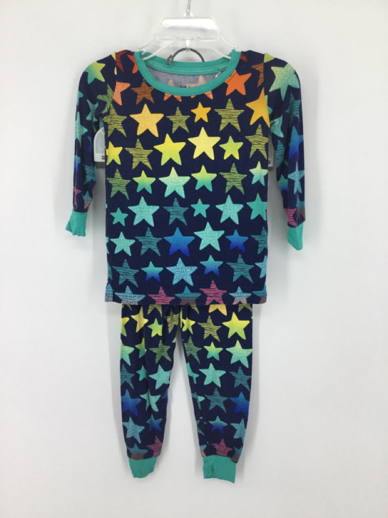 Little Sleepies Child Size 12-18 Months Blue Stars Pajamas - boys