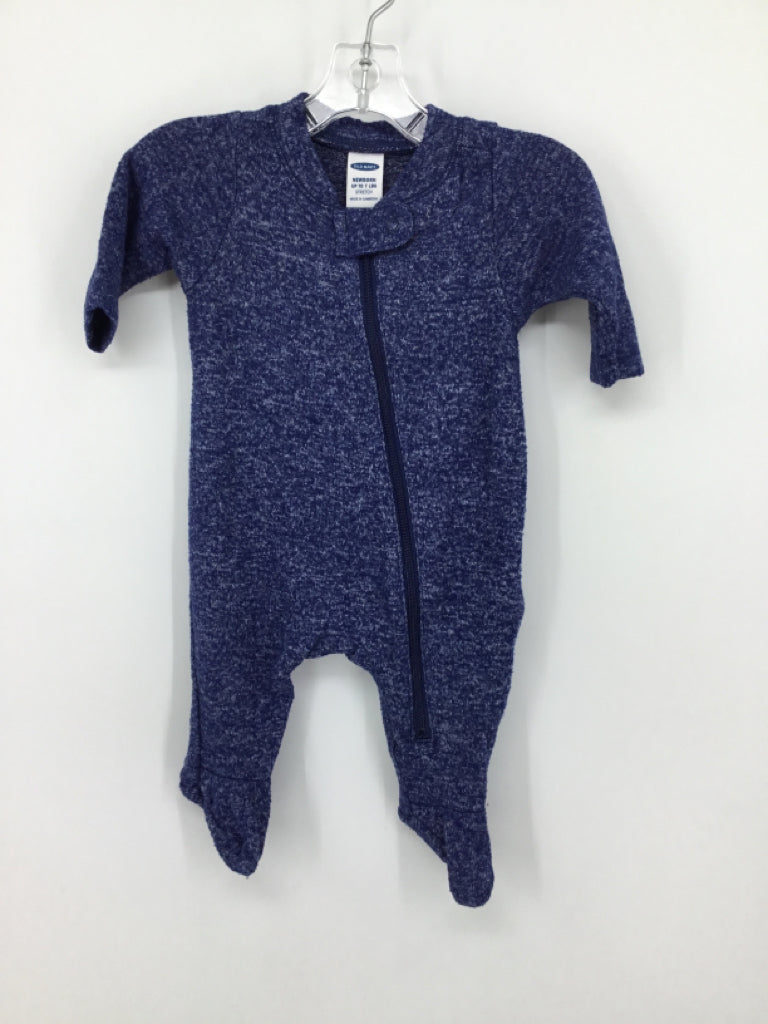 Old Navy Child Size Newborn Blue Sleepers