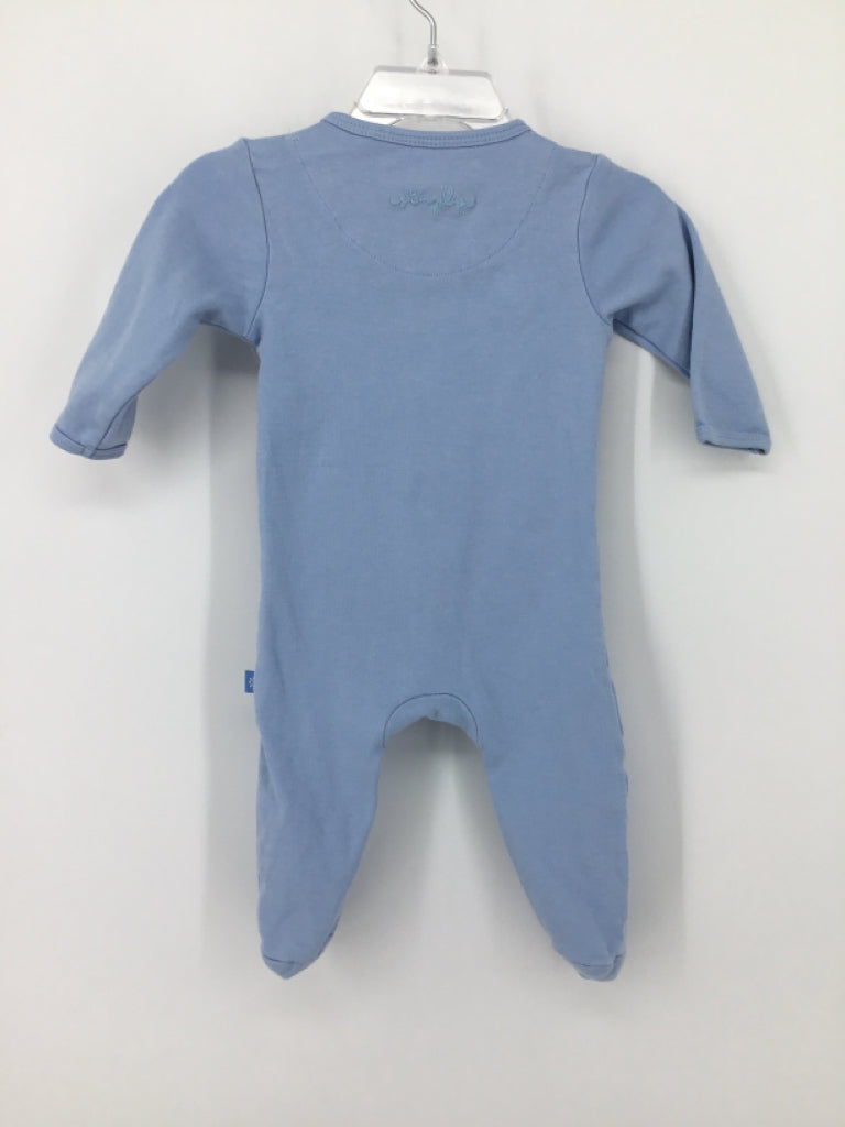Magnetic Me Child Size 3-6 Months Blue Sleepers