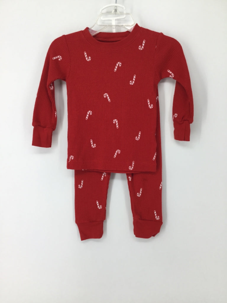 Carter's Child Size 12 Months Red Christmas Pajamas