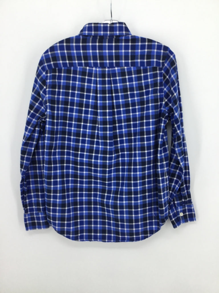 Ralph Lauren Child Size 10 Blue Checkered Shirt - boys