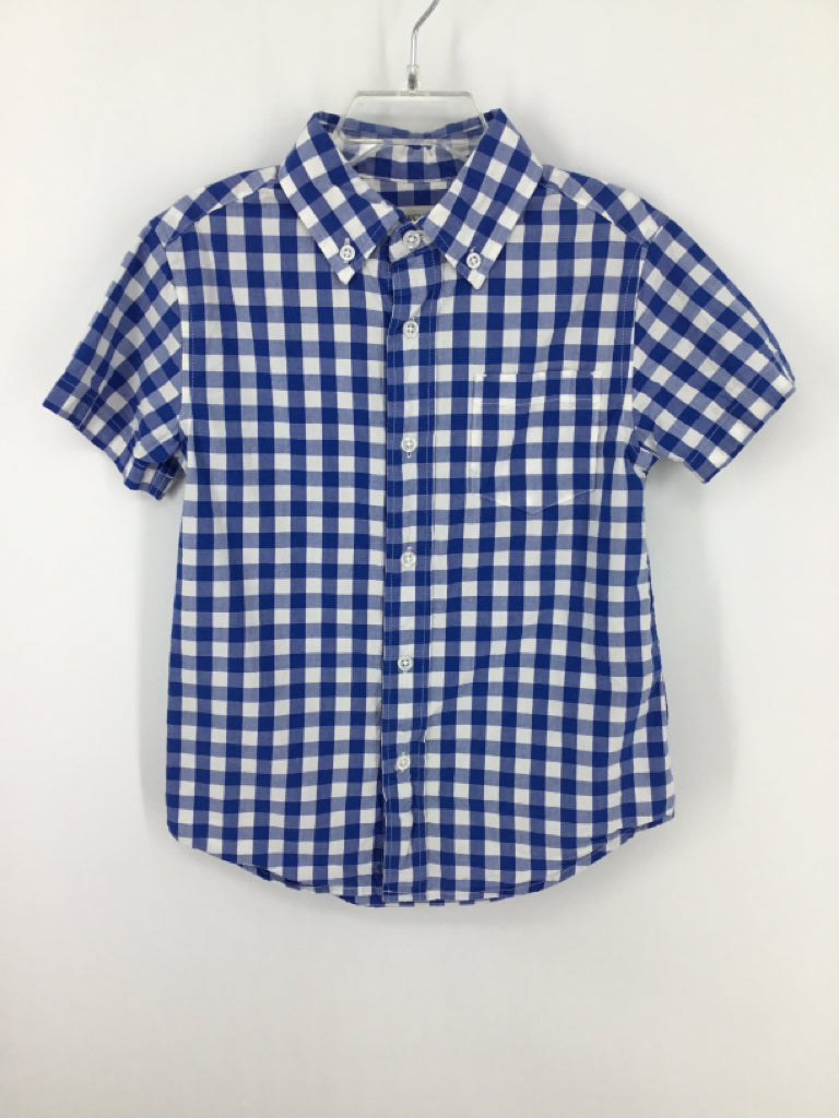 Crewcuts Child Size 4 Blue Gingham Shirt - boys