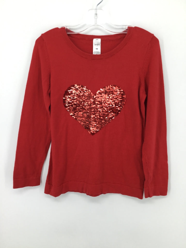 Carter's Child Size 10 Red Valentine's Day Sweater