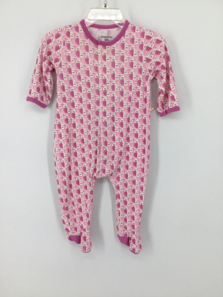 Magnetic Me Child Size 0-6 Months Pink Sleepers