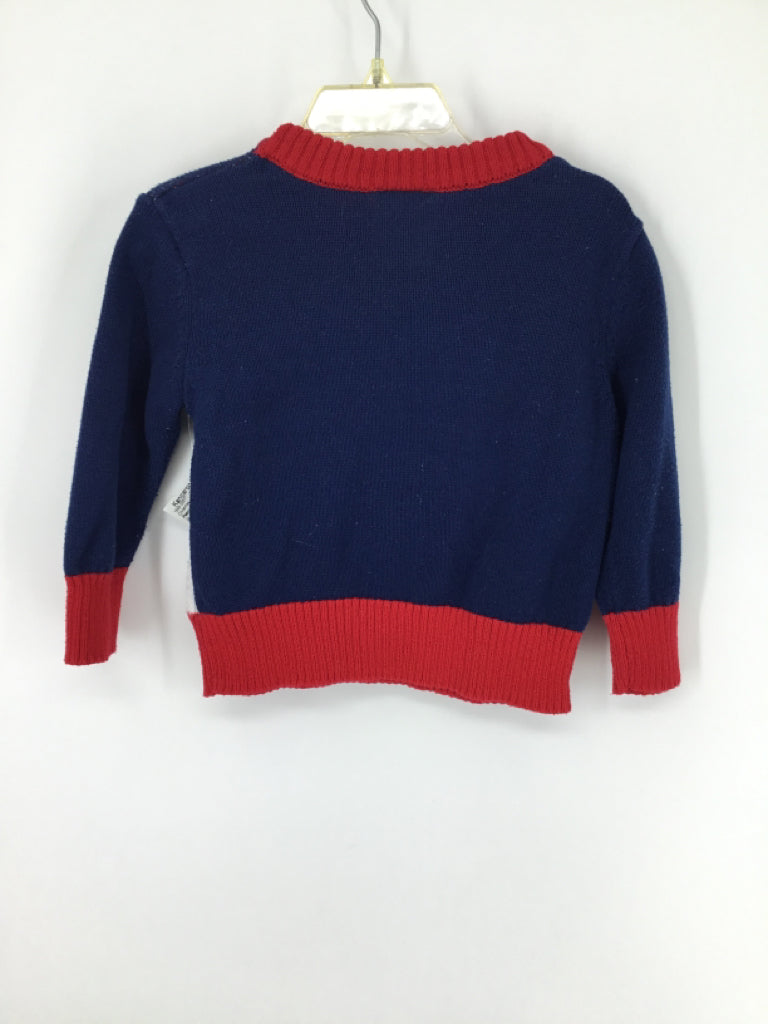 Peanuts Child Size 18 Months Blue Christmas Sweater