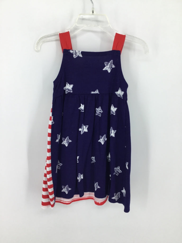 jumping beans Child Size 2 Natural Stars & Stripes Dress