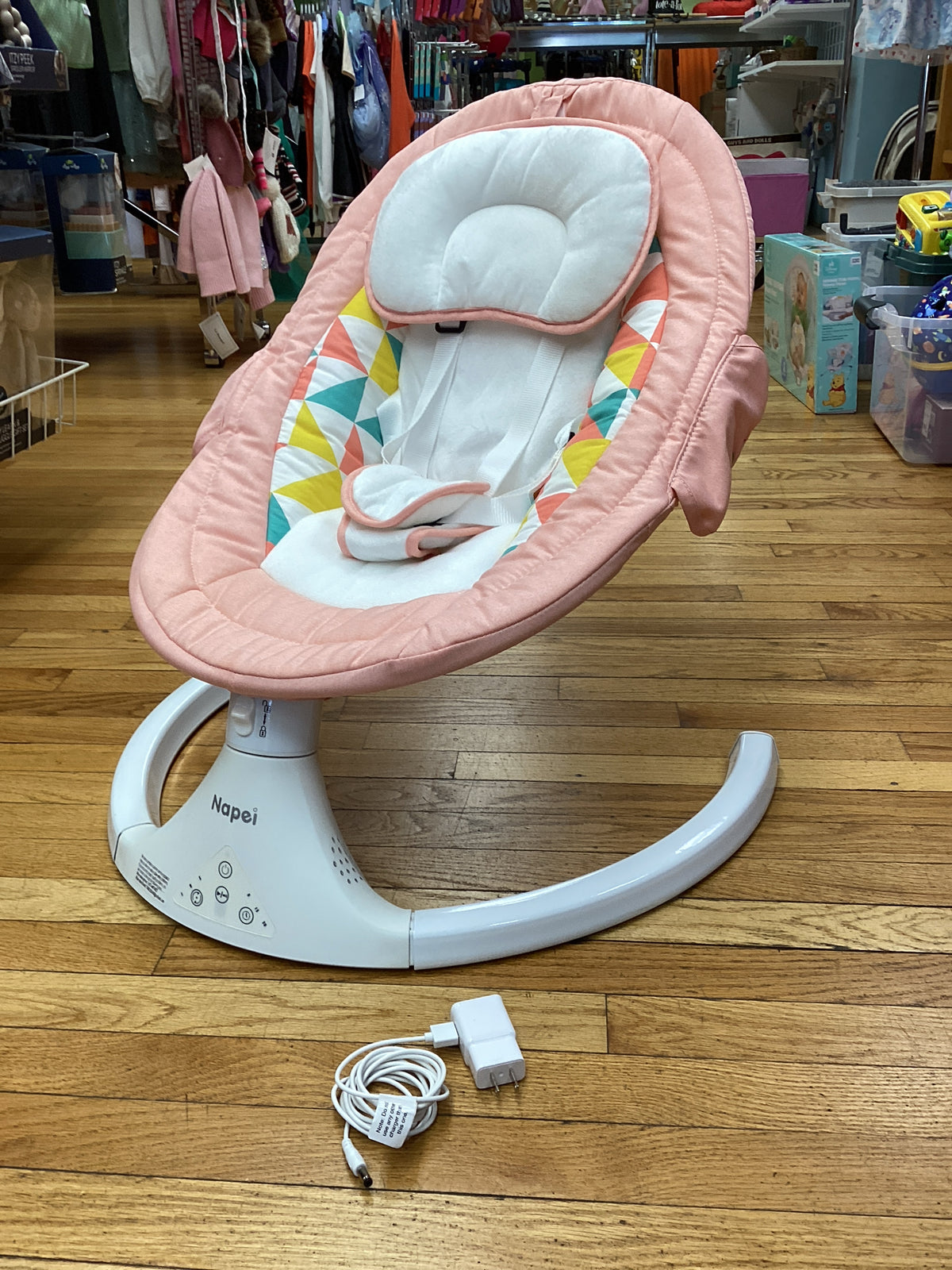 Napei Electric Pink Baby Swing