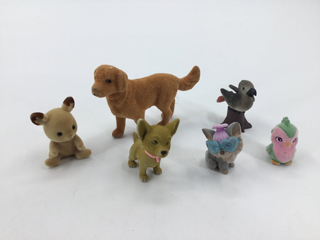 Misc Flocked Pets - 6pcs