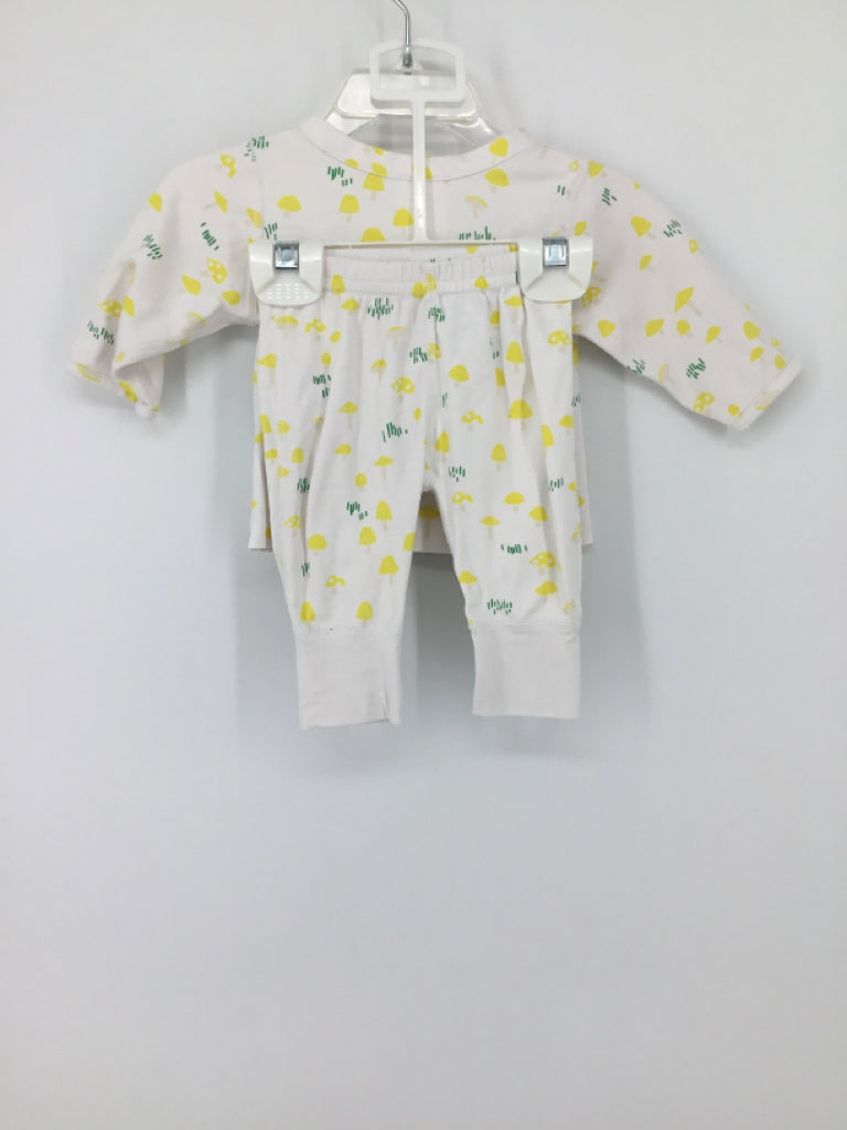 Hanna Andersson Child Size 0-3 Months Yellow Print Outfit - boys
