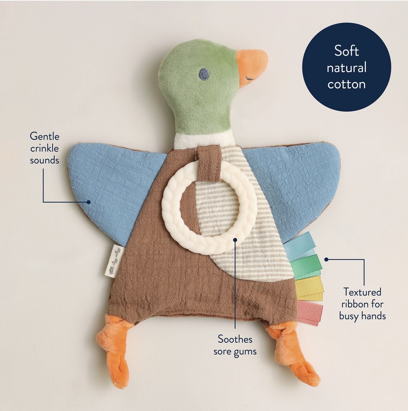 Itzy Ritzy - Bitzy Crinkle Mallard Duck