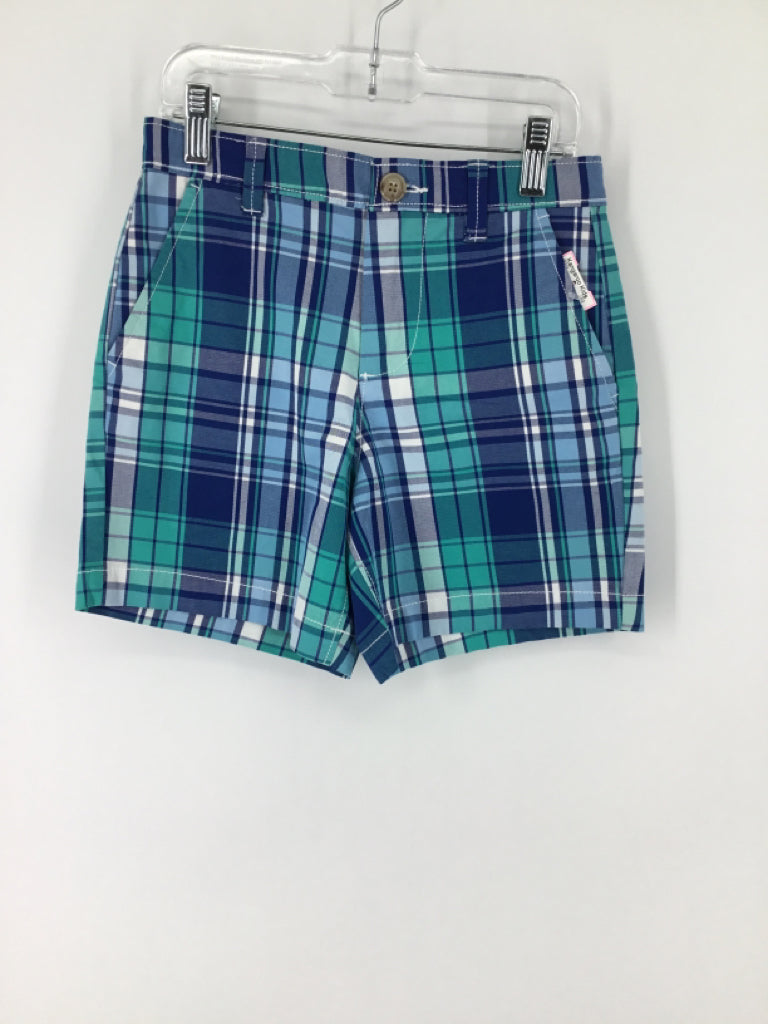 crown & ivy Child Size 8 Blue Plaid Shorts - boys