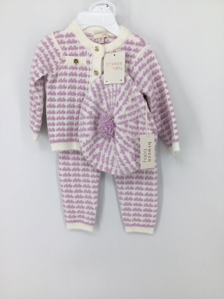 btween Child Size 3 Months Purple Outfit - girls