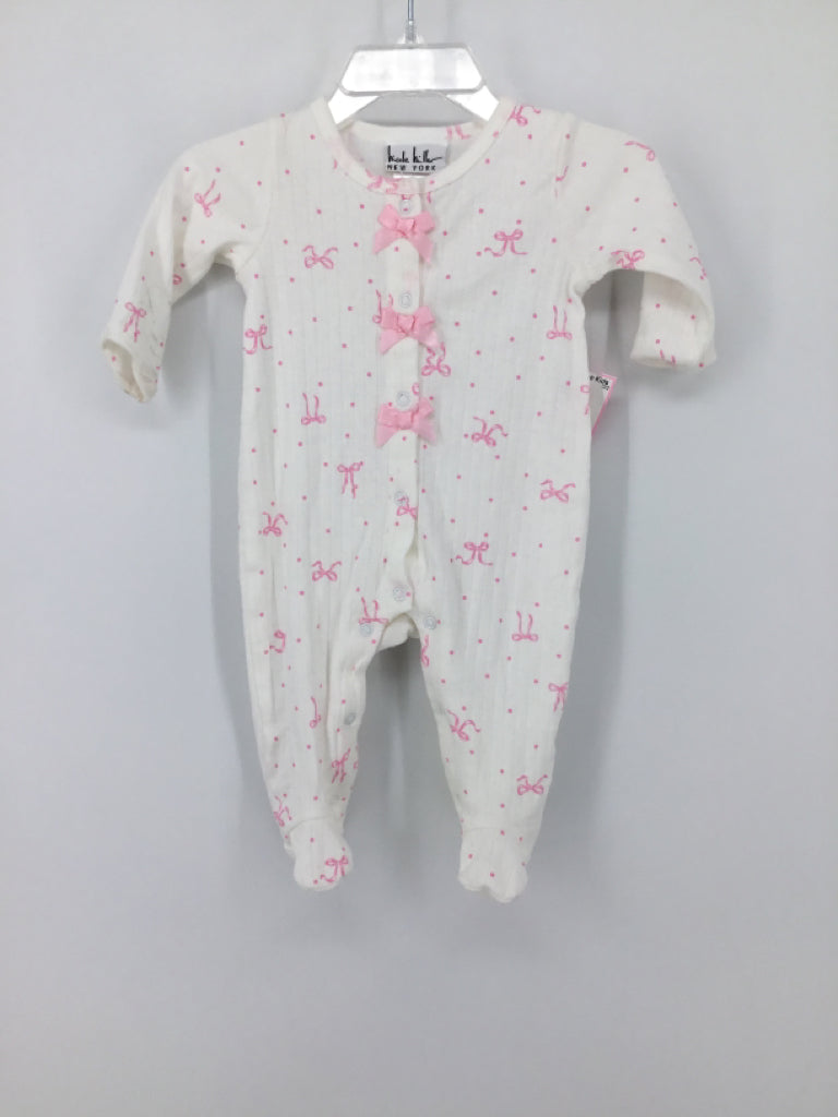 Nicole Miller Child Size 0-3 Months White Sleepers