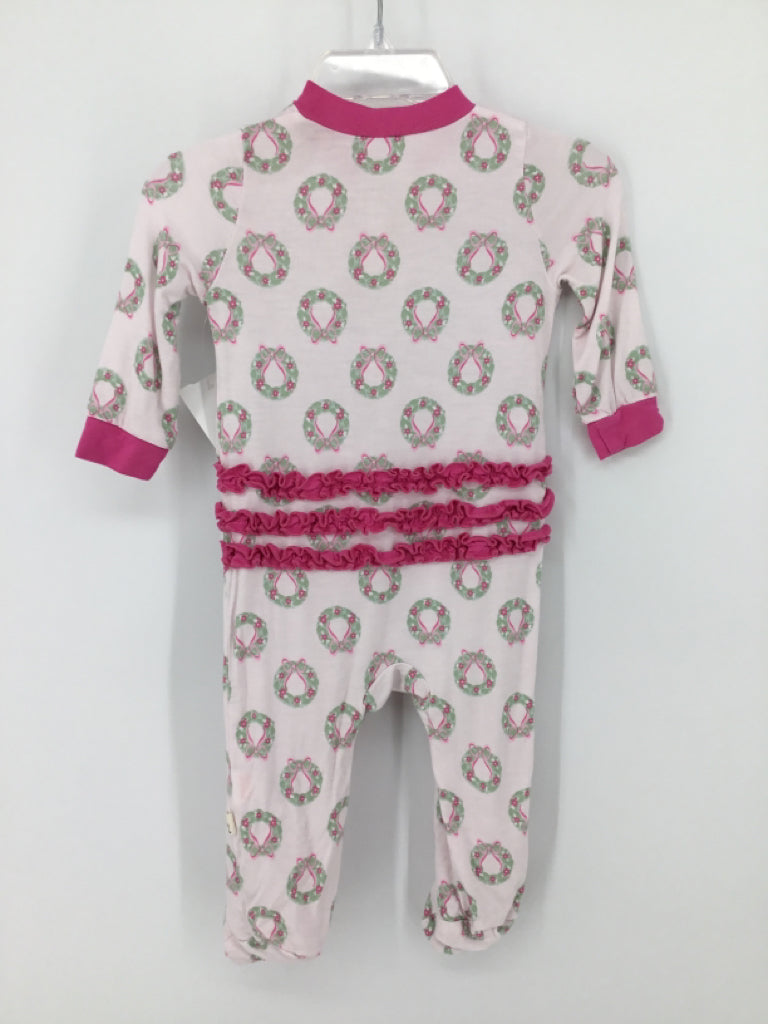Milkberry Child Size 0-3 Months Pink Christmas Sleeper