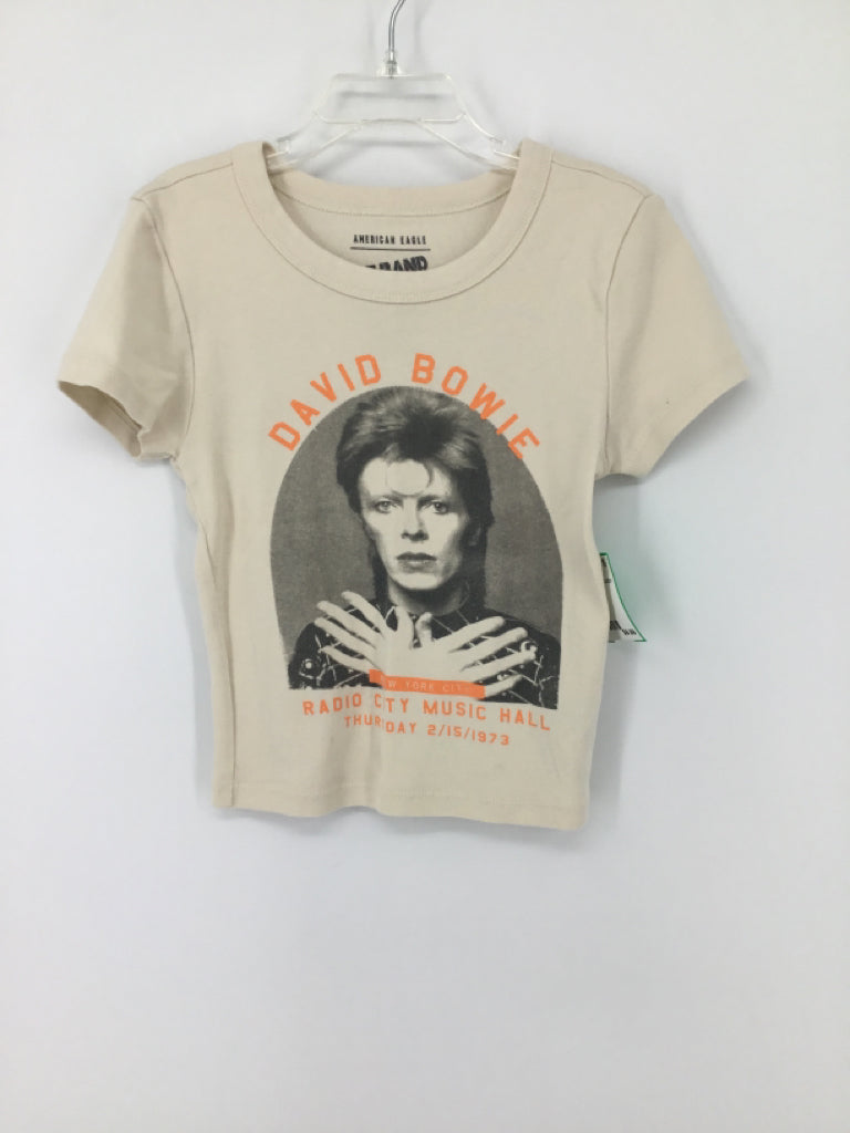 American Eagle Child Size 12 Tan T-shirt - girls