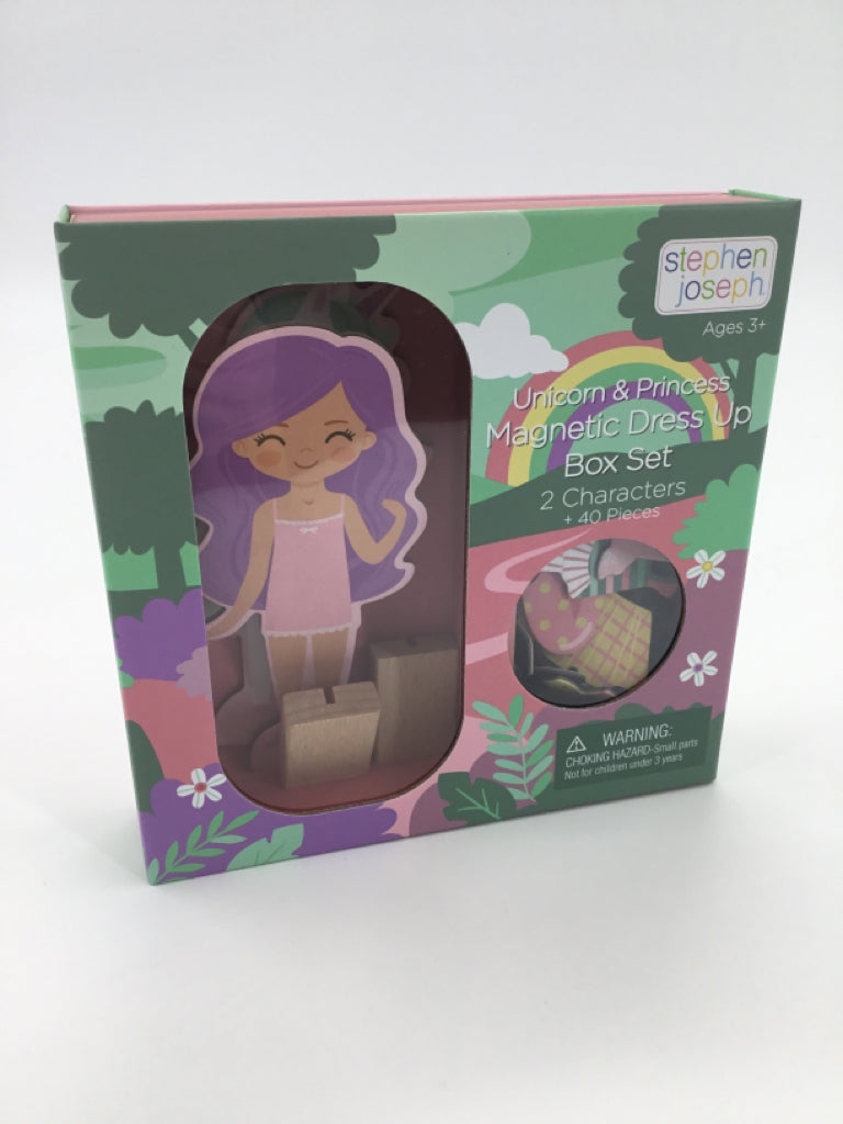 Stephen Joseph Unicorn & Princess Magnetic Dress Up Box Set