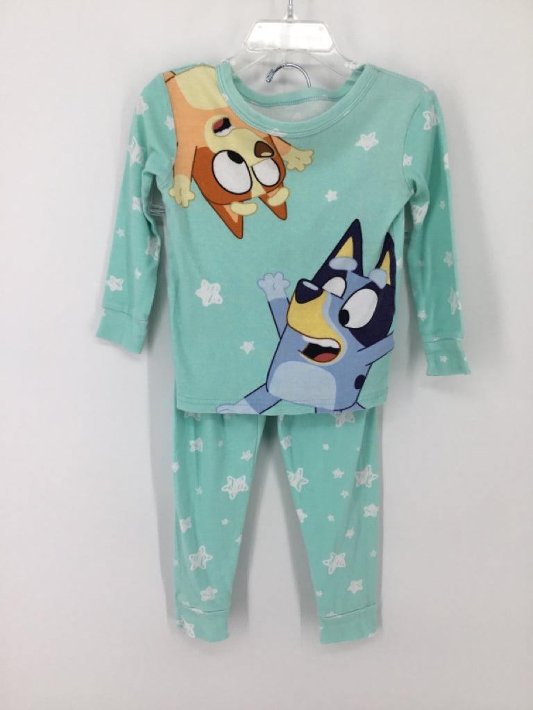 Bluey Child Size 4 Blue Character Pajamas - boys