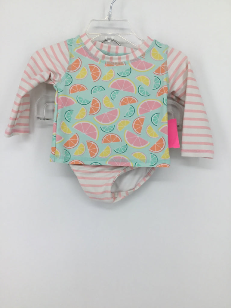Ruffle Butts Child Size 6-12 Months Multi-Color Swimwear - girls