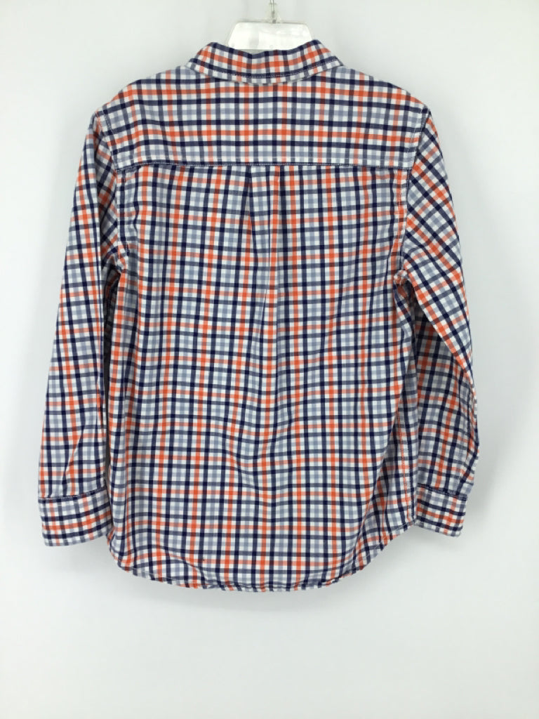Cat & Jack Child Size 6 Blue Checkered Shirt - boys