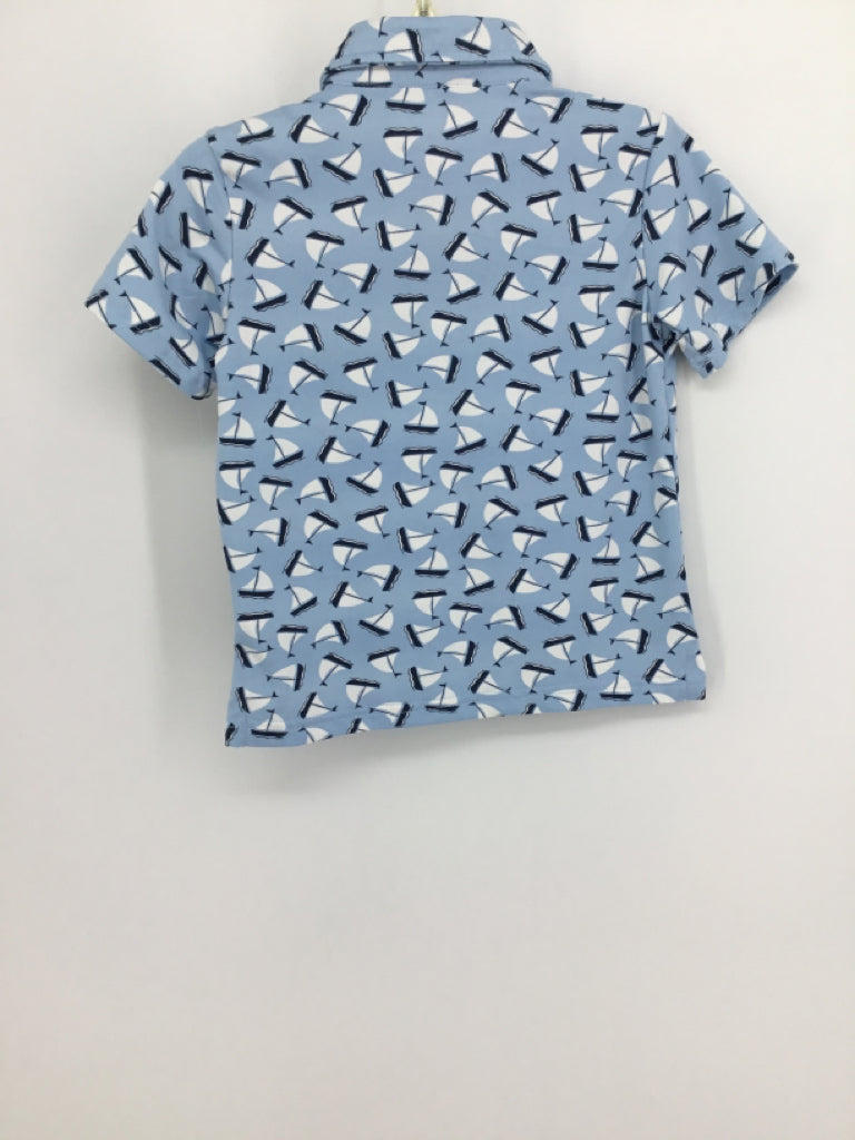 Stitch & Stone Child Size 2 Blue Nautical Shirt - boys