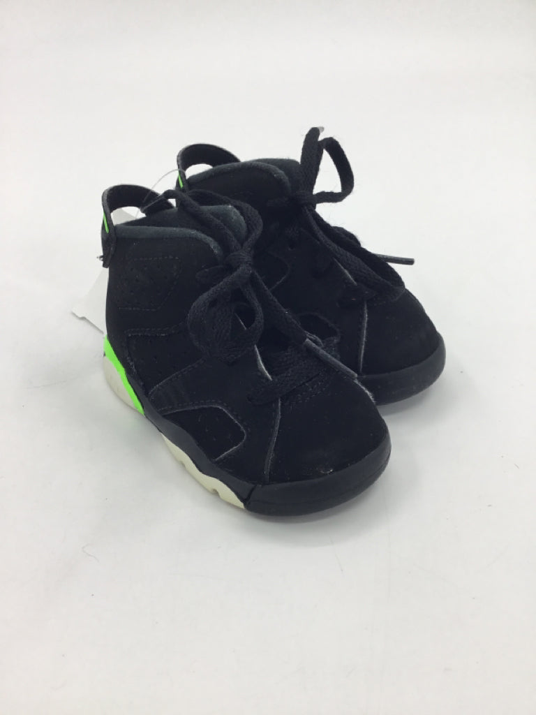 Air Jordan Child Size 4 Toddler Black Sneakers