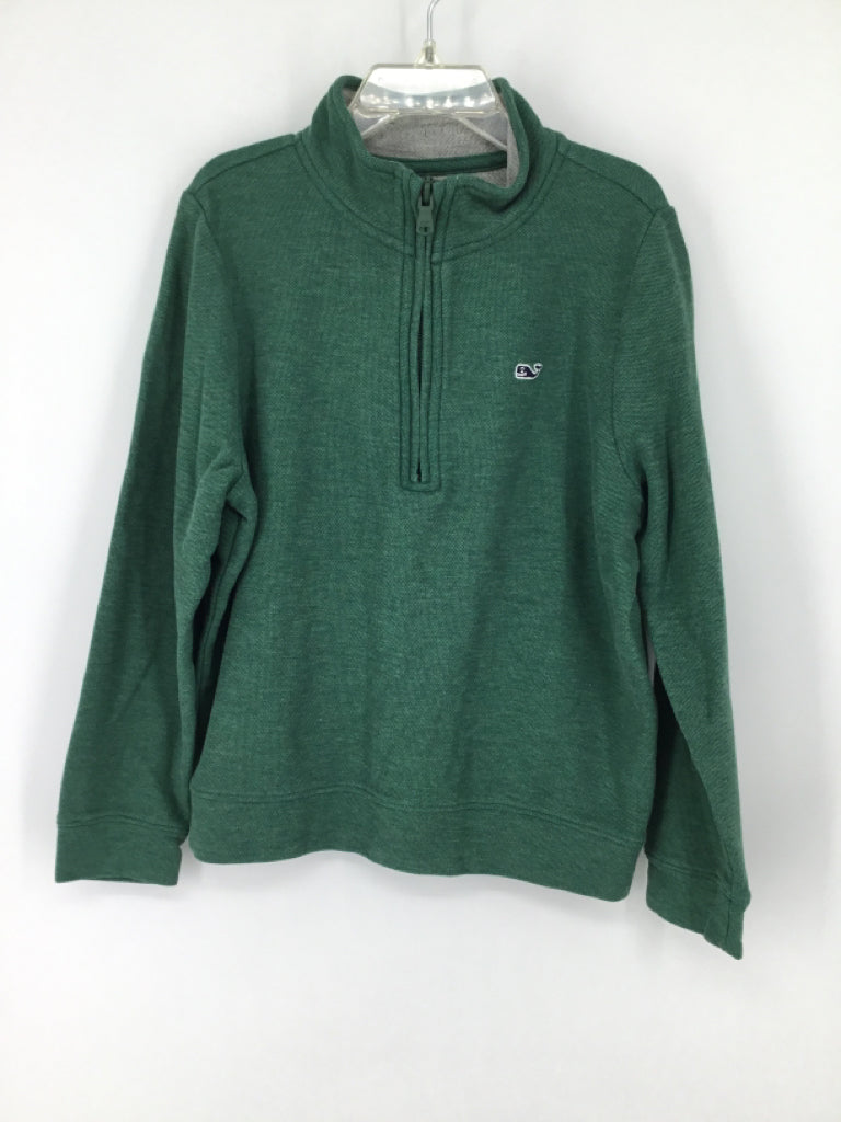 vineyard vines Child Size 7 Green Solid Shirt - boys