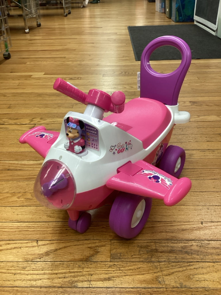 Kiddieland Disney Minnie Mouse Light & Sounds Ride On Plane