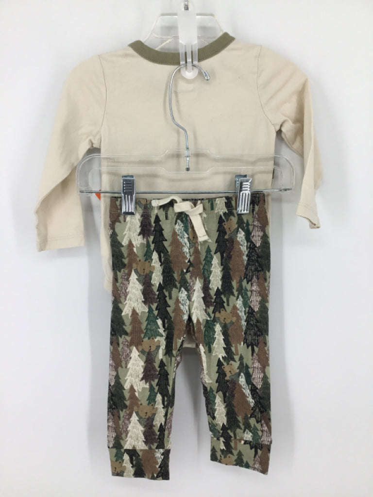 Baby Gap Child Size 12-18 Months Tan Print Pajamas - boys