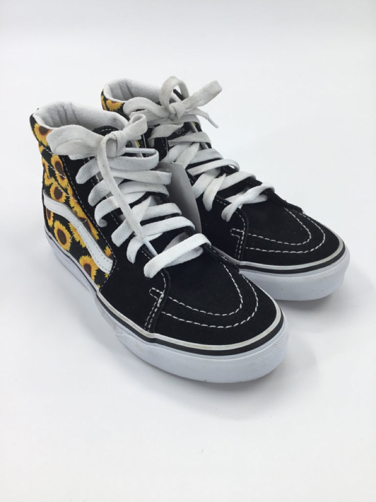 Vans Child Size 1 Youth Black Sneakers