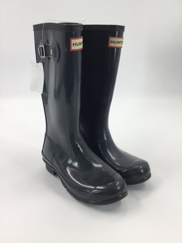 Hunter Child Size 1 Youth Gray Rain/Snow Boots