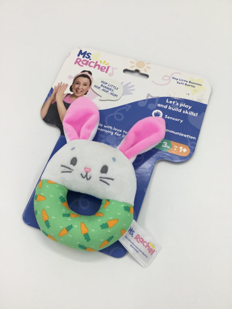 Ms. Rachel Hop Little Bunnies Soft Rattle
