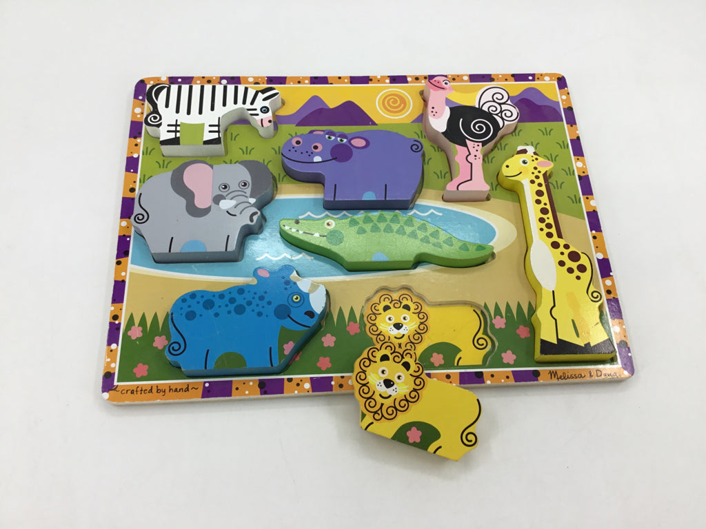 Melissa & Doug Chunky Puzzle - Safari Animals