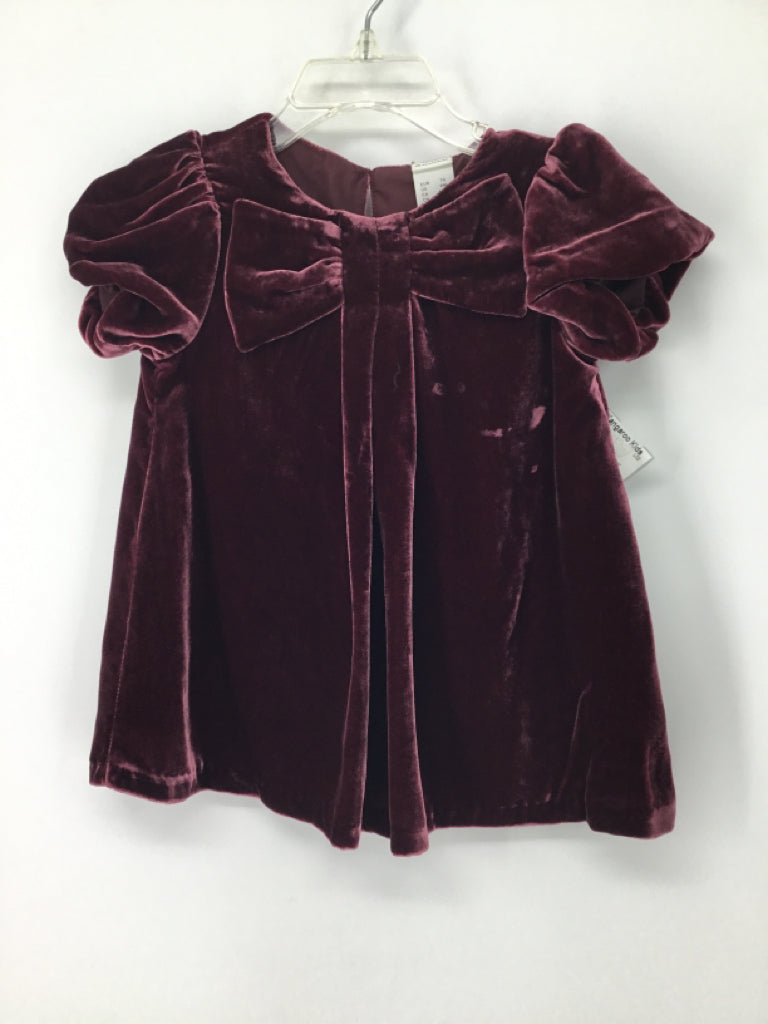 H & M Adorables Child Size 9 Months Burgundy Dress - girls