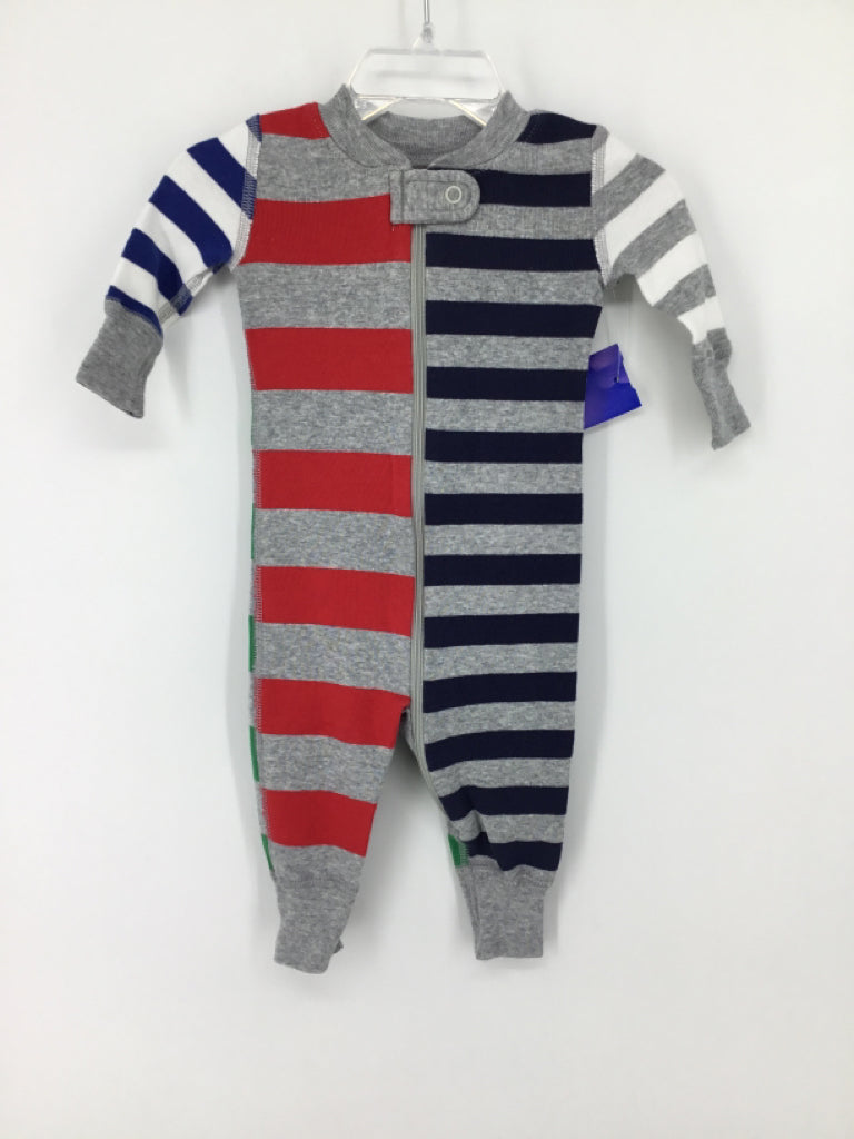 Hanna Andersson Child Size 0-3 Months Multi-Color Stripe Pajamas - boys