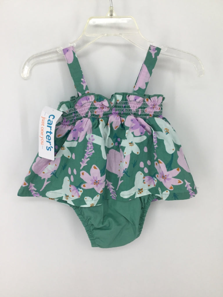 Just One You Made by Carters Child Size 3 Months Green Outfit - girls