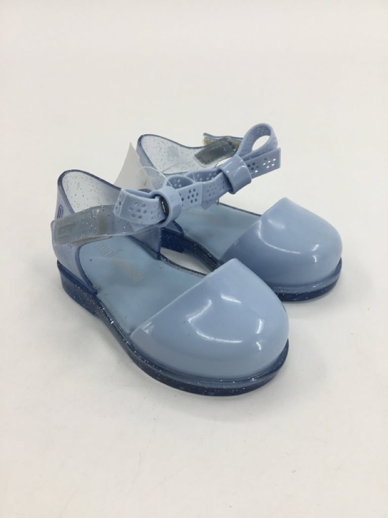 Mini Melissa Child Size 5 Toddler Blue Dress Shoes