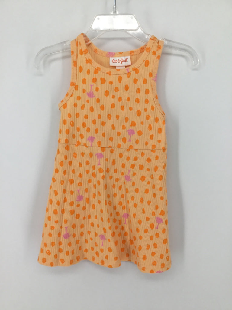Cat & Jack Child Size 18 Months Orange Dress - girls