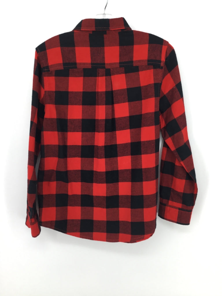 Cat & Jack Child Size 8 Red Christmas Shirt - boys