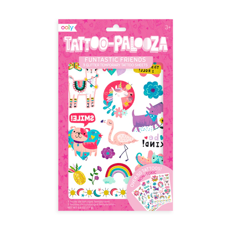 Ooly - Funtastic Friends Glitter Tattoo Palooza Temporary Tattoos