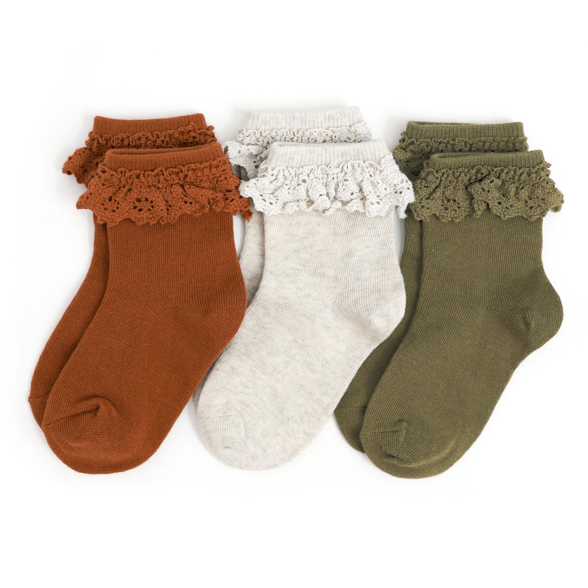 The Little Stocking Co - Lace Midi Socks (3 Pack) - Road Trip