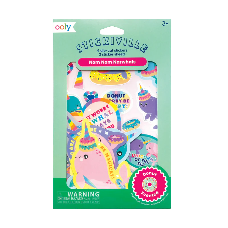 Ooly - Nom Nom Narwhals Scented Scratch Stickers