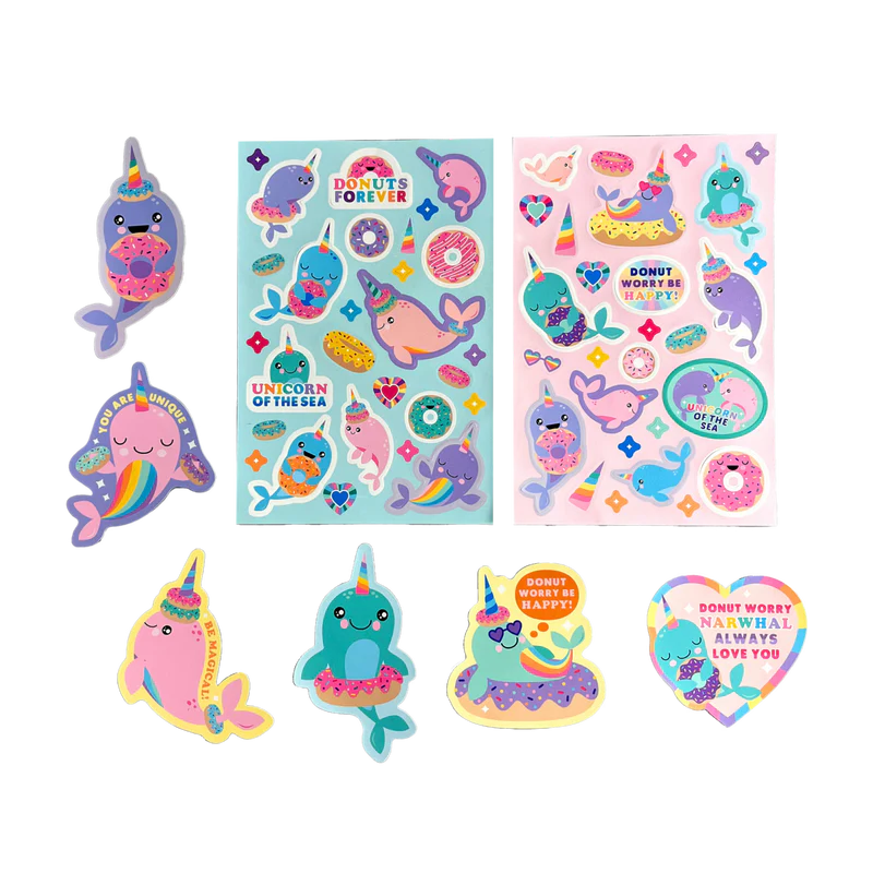 Ooly - Nom Nom Narwhals Scented Scratch Stickers